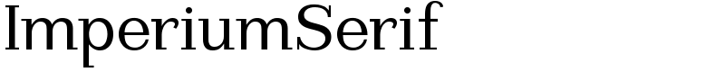 ImperiumSerif Font