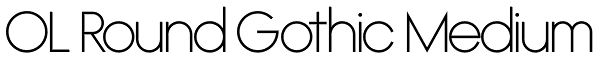 OL Round Gothic Medium Font