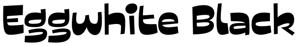 Eggwhite Black Font