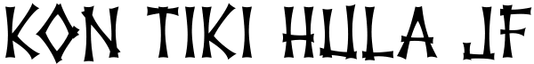 Kon Tiki Hula JF Font