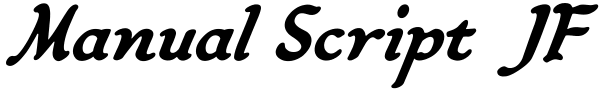 Manual Script JF Font