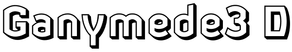 Ganymede3 D Font