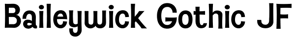 Baileywick Gothic JF Font