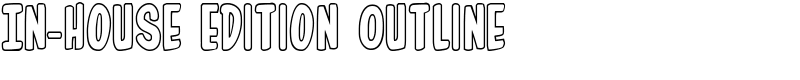 In-House Edition Outline Font