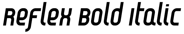 Reflex Bold Italic Font