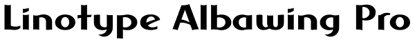 Linotype Albawing Pro Font