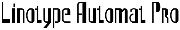 Linotype Automat Pro Font