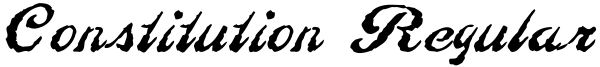 Constitution Regular Font