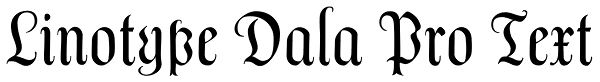 Linotype Dala Pro Text Font