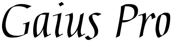 Gaius Pro Font