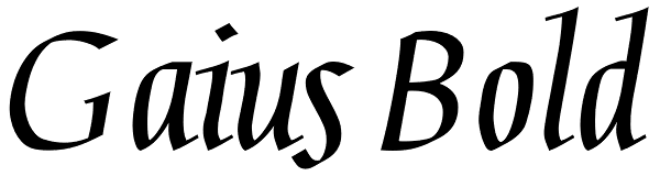 Gaius Bold Font