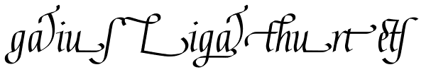 Gaius Ligatures Font