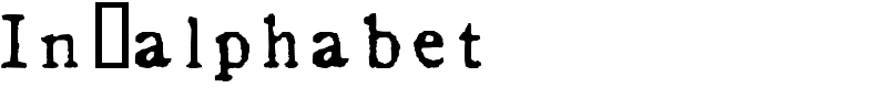 In_alphabet Font