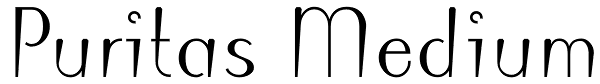 Puritas Medium Font