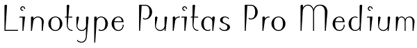 Linotype Puritas Pro Medium Font