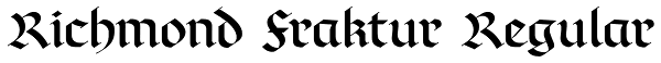 Richmond Fraktur Regular Font