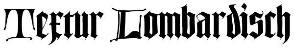 Textur Lombardisch Font