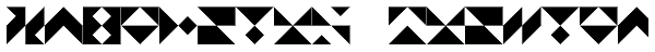 Triangles Regular Font