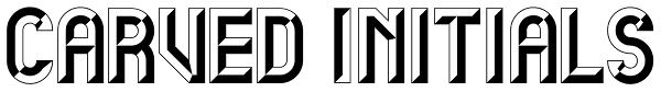 Carved Initials Font