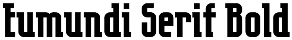 Eumundi Serif Bold Font
