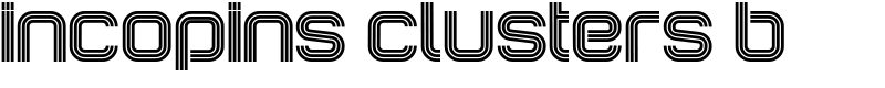 Incopins Clusters B Font