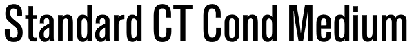 Standard CT Cond Medium Font