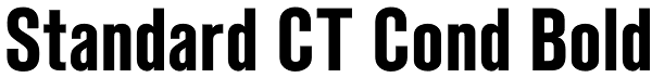 Standard CT Cond Bold Font