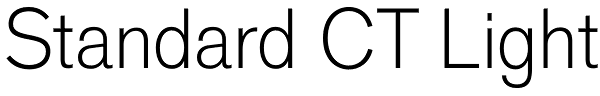 Standard CT Light Font