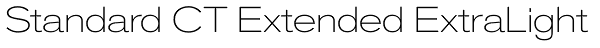 Standard CT Extended ExtraLight Font