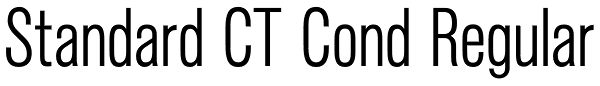 Standard CT Cond Regular Font