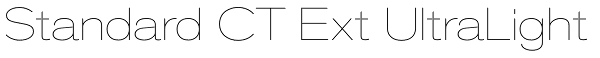 Standard CT Ext UltraLight Font