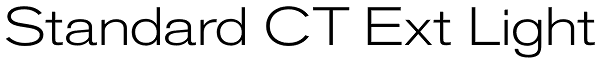 Standard CT Ext Light Font