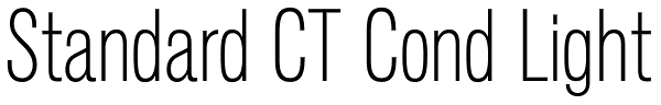 Standard CT Cond Light Font