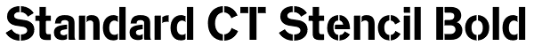 Standard CT Stencil Bold Font