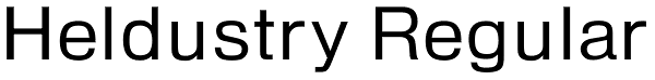 Heldustry Regular Font