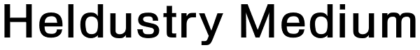 Heldustry Medium Font