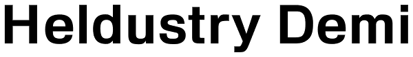 Heldustry Demi Font