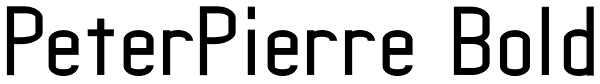 PeterPierre Bold Font