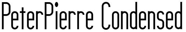 PeterPierre Condensed Font