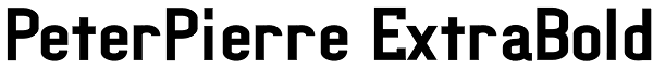 PeterPierre ExtraBold Font