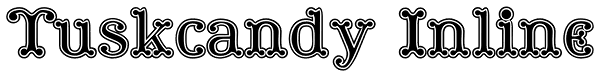 Tuskcandy Inline Font