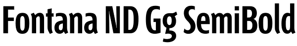 Fontana ND Gg SemiBold Font