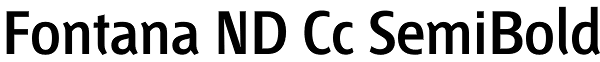 Fontana ND Cc SemiBold Font