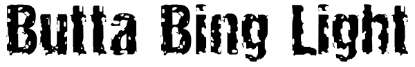 Butta Bing Light Font