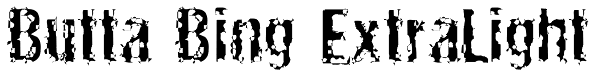 Butta Bing ExtraLight Font
