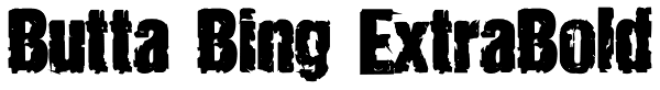 Butta Bing ExtraBold Font