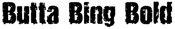 Butta Bing Bold Font