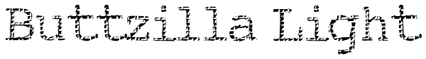 Buttzilla Light Font