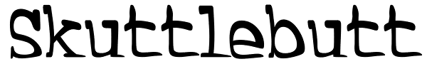 Skuttlebutt Font