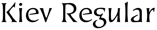 Kiev Regular Font